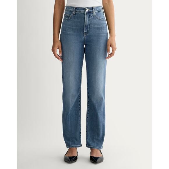 $118 New Everlane The High Key Stovepipe Jean - Mid Indigo - 25R - Picture 1 of 11